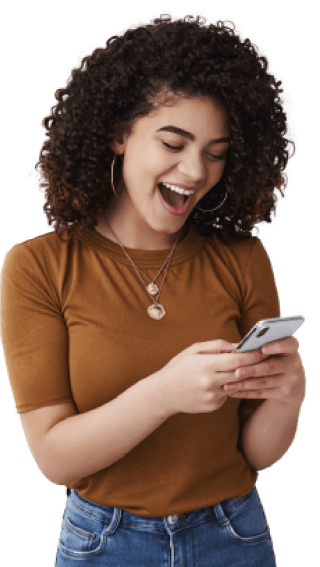 girl with phone